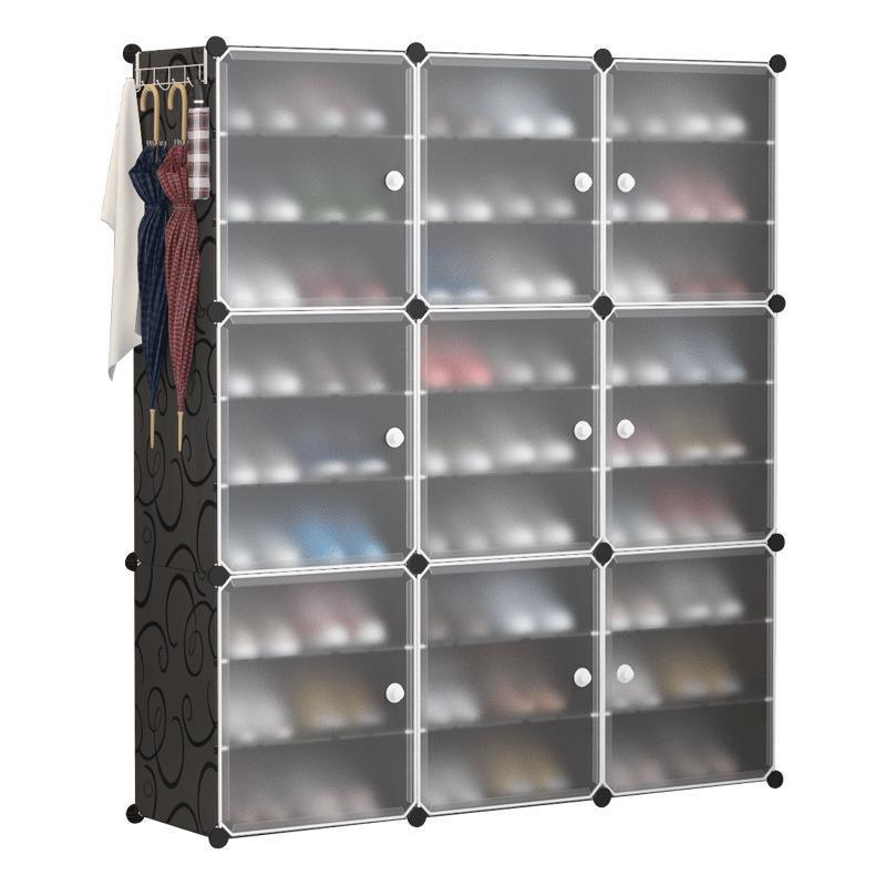 Factory Direct Sales Modern Multi-Layer Simple Shoe Cabinet Household Multi-Functional Dormitory Shoe Rack Storage Cabinet Plastic Combination Shoe Cabinet