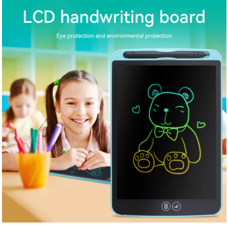 LCD Writing Tablet 8.5'' 10'' 12'' Partially Erasing Draw