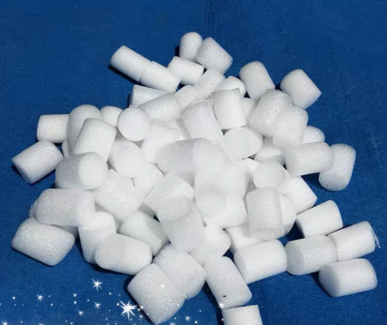 epe圆柱型珍珠棉颗粒缓冲打包材料填充物填充料快递防震防摔