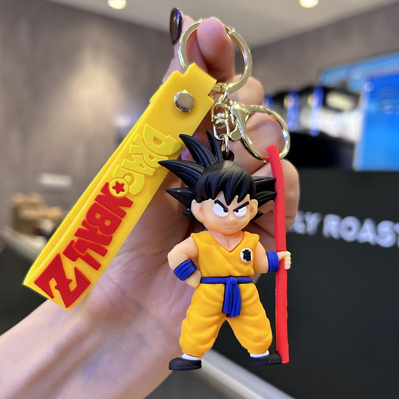 New Cartoon Anime Dragon Ball Doll Keychain Pendant Cartoon Animation Monkey King Pendant Gift Wholesale