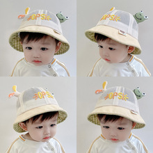 宝宝帽子夏季婴儿遮阳帽网帽透气薄款渔夫帽男童防晒帽女童盆帽潮