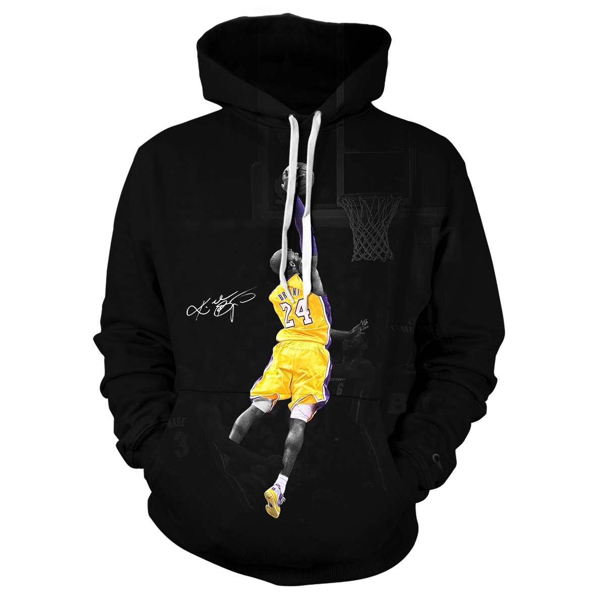 厂家货源 篮球科比 3d 印花 卫衣 男 个性宽 松卫衣连帽衫-阿里巴巴