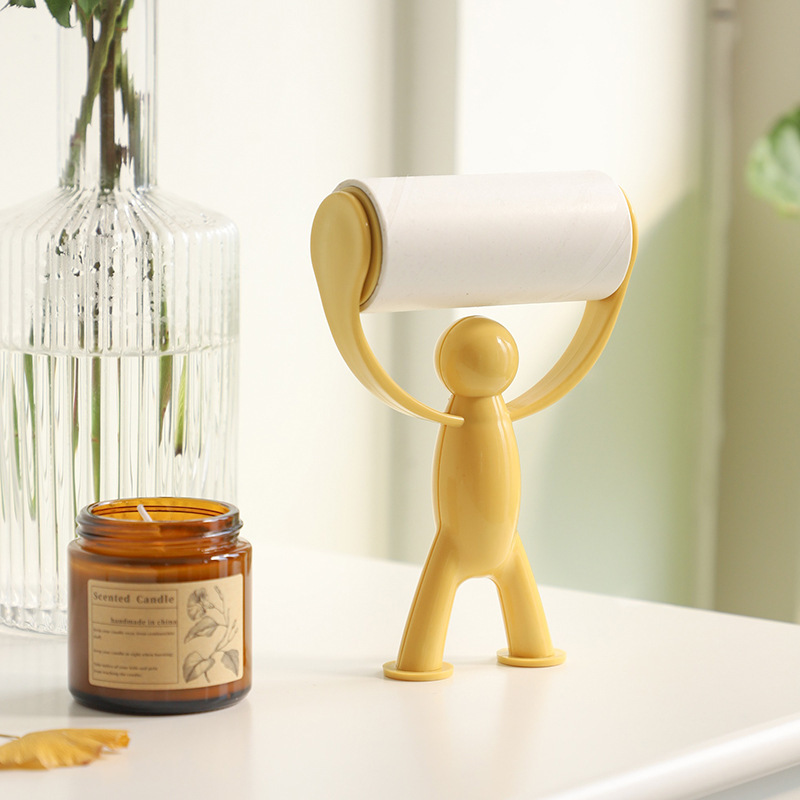 可站立式可撕式粘尘纸粘毛器滚筒器毡滚刷粘毛沾毛神器除毛滚子