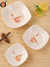 PH2Y日式仿瓷餐具调料小菜碟子塑料快餐蘸料味碟餐厅双格泡菜油碟