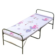 单层铁床铁架加固折叠床单人床双丝钢丝床简易铁条床单人午休床