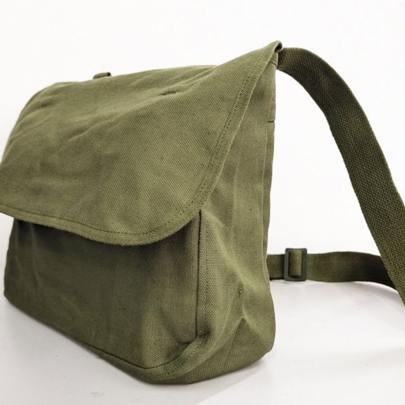 老库存87式挂包老式挎包怀旧书包帆布包老式休闲单肩书包童年书包