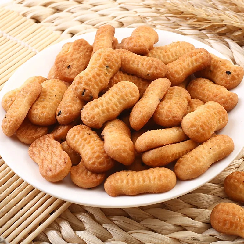 花生酥小饼干独立包装幼儿园早餐怀旧小零食曲奇花生饼干薄片饼干