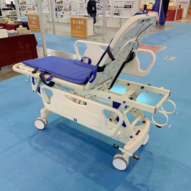 医用abs转运车 胃镜检查床手术推车急救车病人转运床抢救室对接车