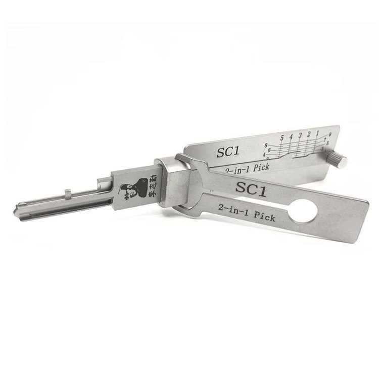 正品秦皇岛李氏李志勤二合一工具 lishi lock pick tool