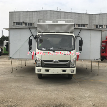 江西农村婚庆酒席车 汽车改装餐车 双面展开大空间带包围餐车