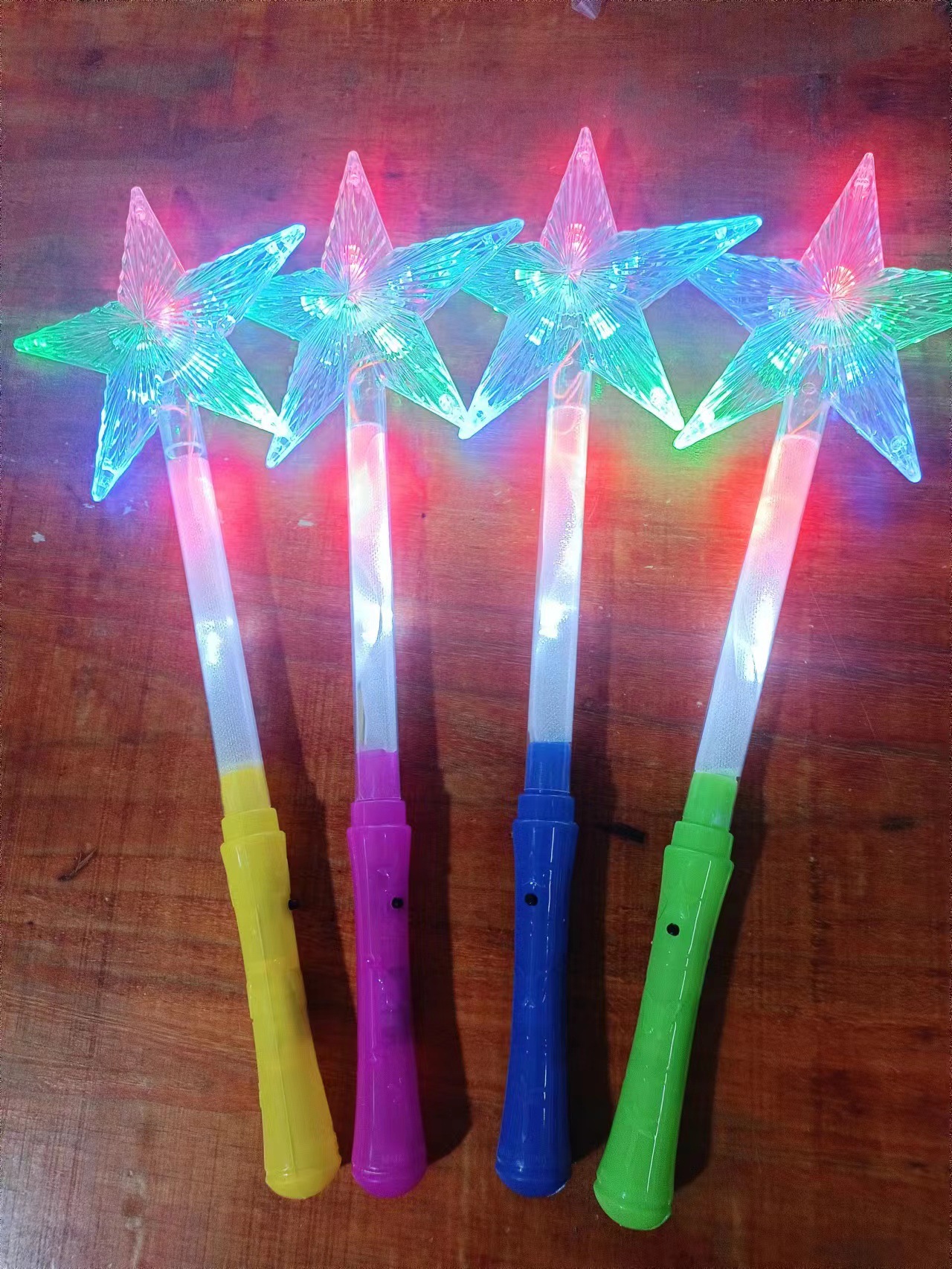 New Cutie Moon Rod Magic Wand Led Snowflake Glow Stick Glow Stick Love Children Stall Toys Hot Sale