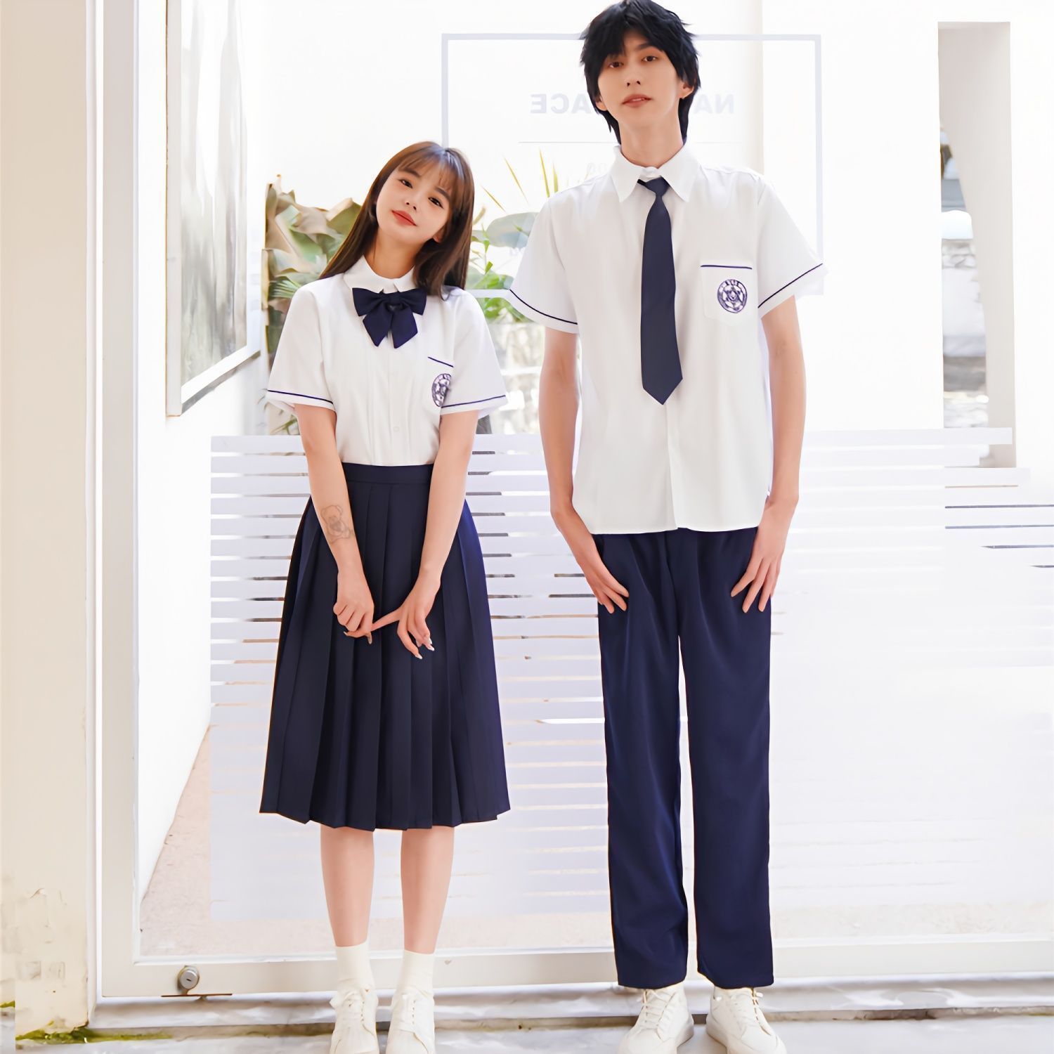 张万森林北星同款南川中学高中生班服校园校服套装女学院风毕业照