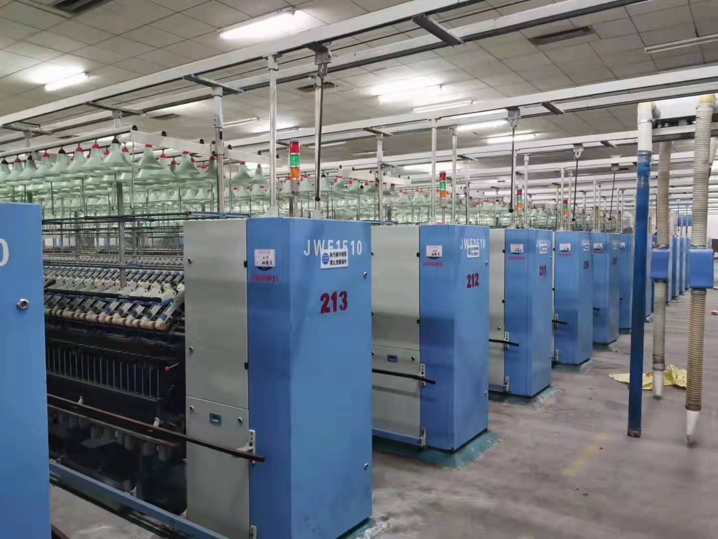 经纬1510细纱机480定带变频吸风2010年38台活车刚刚停下