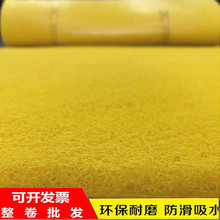 DU2P除尘黄色进门口地垫丝圈logo电梯脚垫迎宾塑料裁剪防水红地毯
