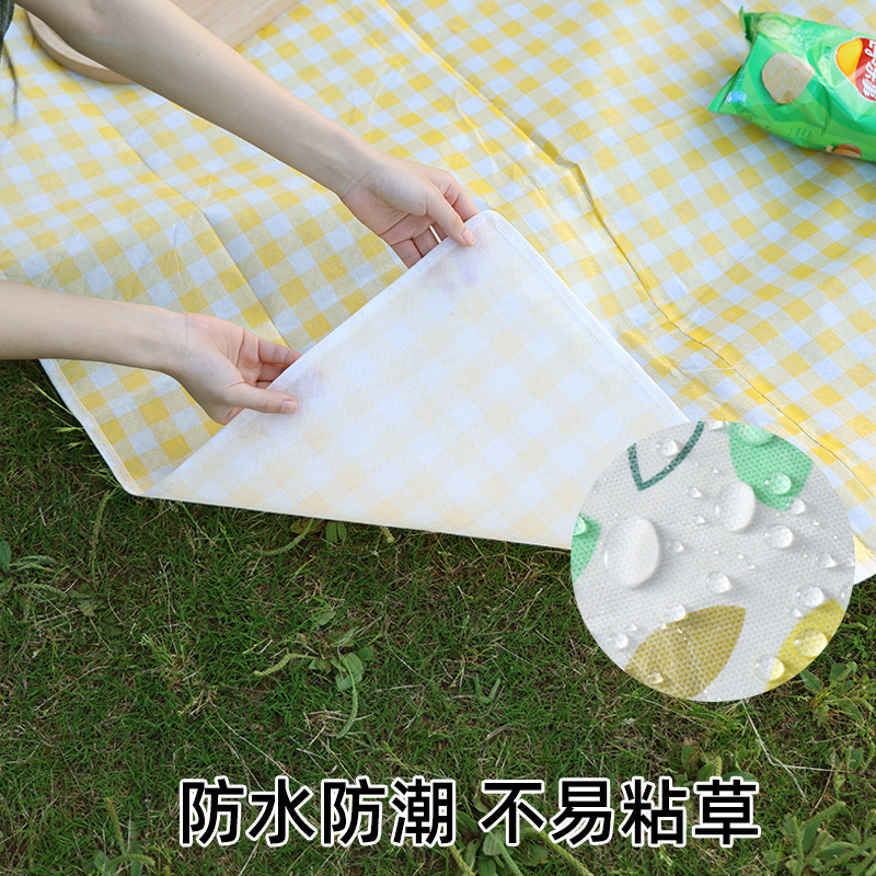 Picnic Mat Padded Outdoor Picnic Camping Beach Tent Floor Mat Lawn Mat Portable Outing