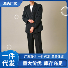 南七/春款西装外套男套装 休闲婚礼男装便西宽松小西服感