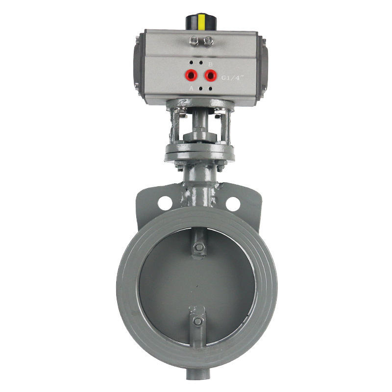 气动对夹式通风蝶阀高温烟气排热风阀d671w-1c dn200 250 300 150