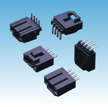 厂家直供4p直排插针镀金双排插座插针排针母座防水连接器