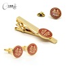golden circular Double Happiness word Tie clips Cufflinks Brooch suit Groom Groomsman Simplicity Jubilation golden Cufflinks goods in stock golden circular Double Happiness word Tie clips Cufflinks Brooch suit Groom Groomsman Simplicity Jubilation golden Cufflinks goods in stock