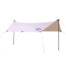 FP天幕帐篷户外露营遮阳涂银野餐用方形六角大型幕布遮阳棚帐篷