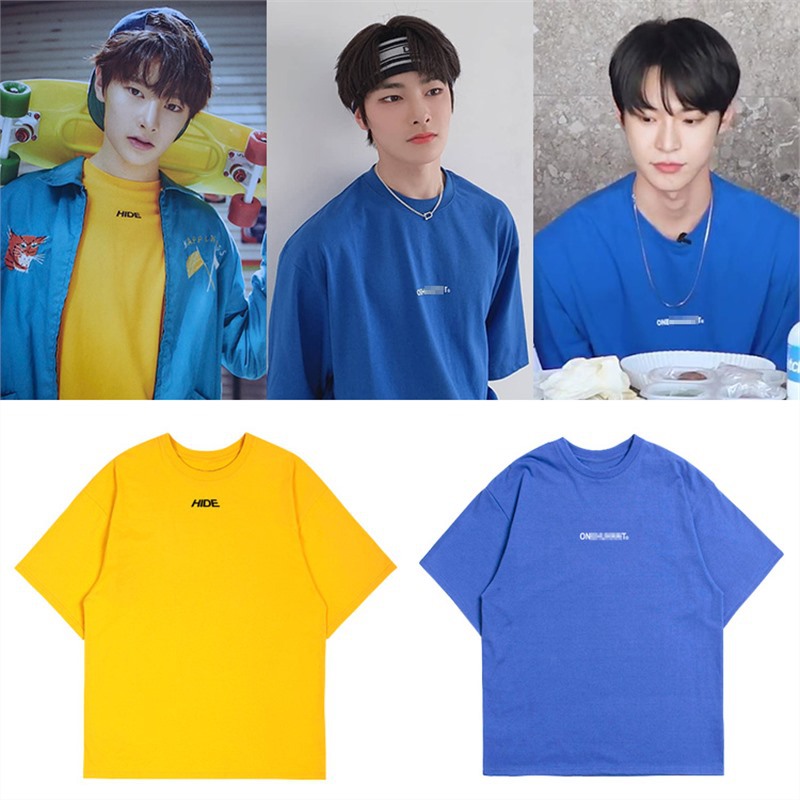 straykids梁精寅nct127金道英衣服同款短袖t恤宽松印花南打歌服