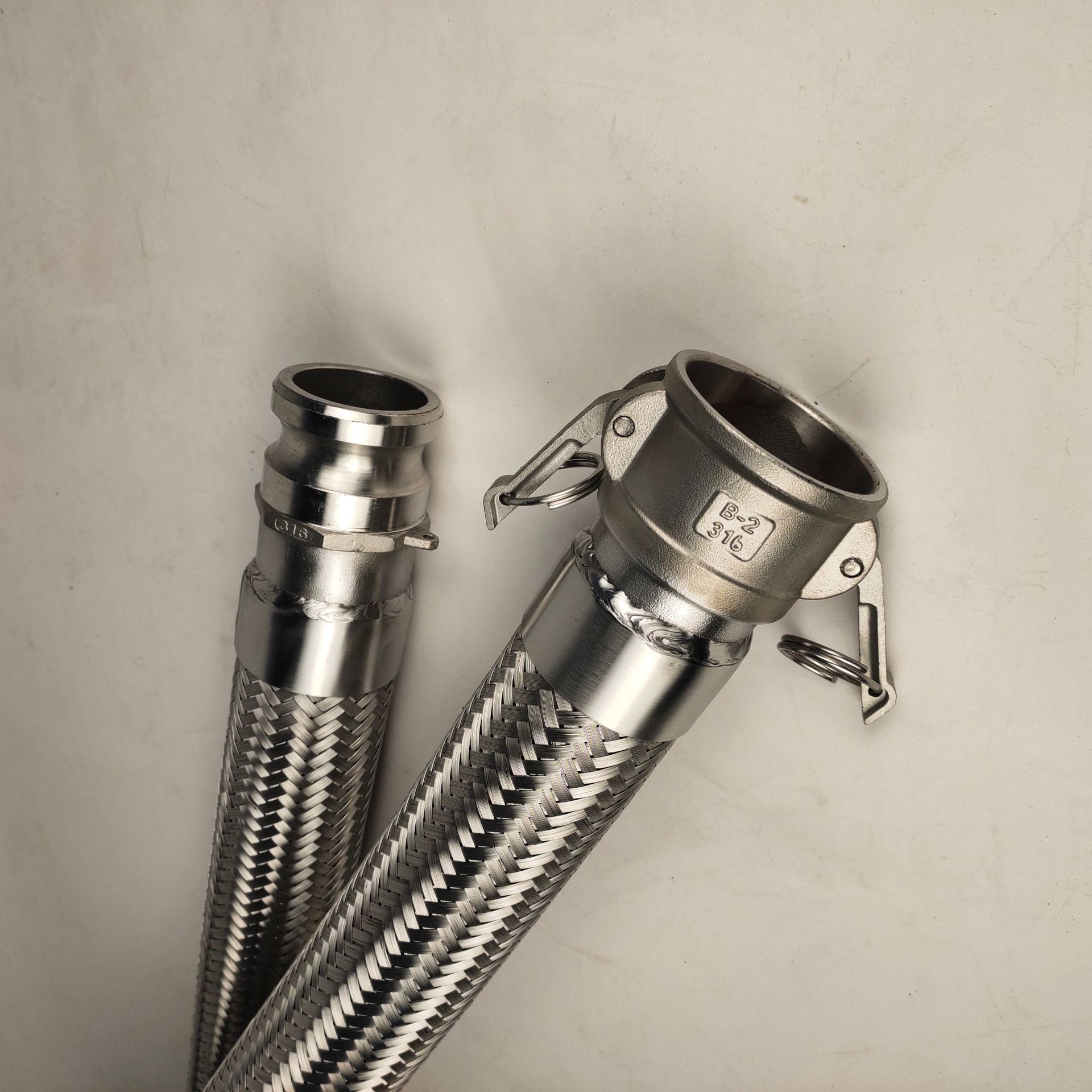 快装卡盘金属软管 304不锈钢金属波纹管 316l卡箍式酒厂用软管