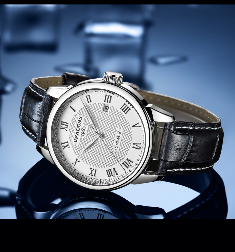 2021新款威顿手表 男士防水新款机械表全自动透底男表牌国产腕表