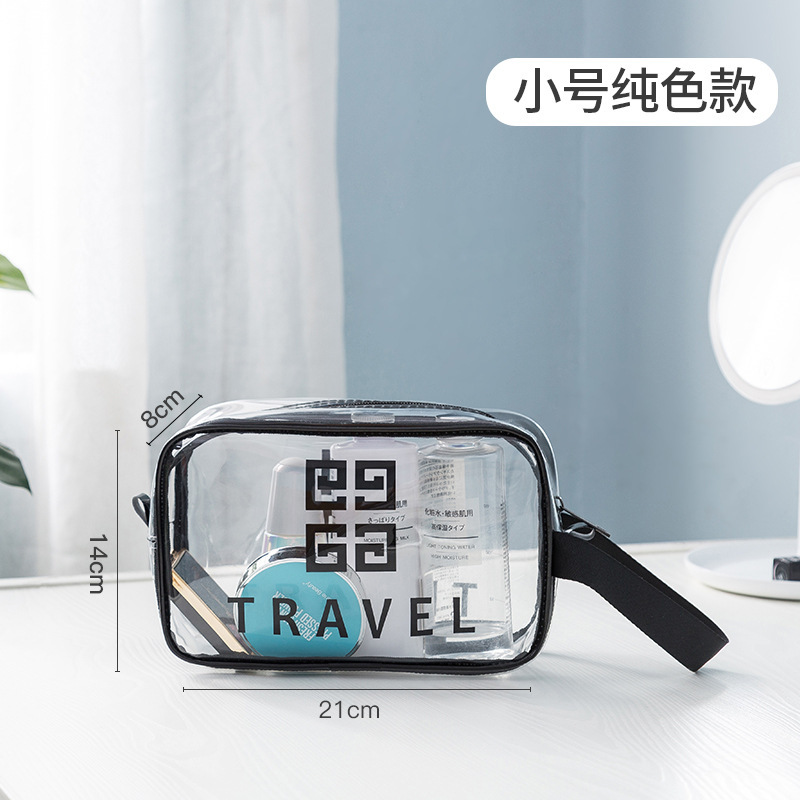 PVC Transparent Cosmetic Bag Large, Medium and Small Portable Waterproof Cosmetics Storage Bag Travel Portable Wash Bag