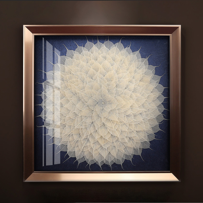 新中式玄关装饰画客厅背景墙壁画书房餐厅走廊挂画菩提