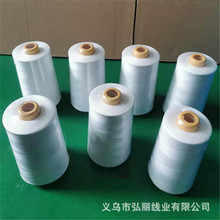 厂家直销本白漂白防护服缝纫线40S/2净重一斤500克每个过硅油结实