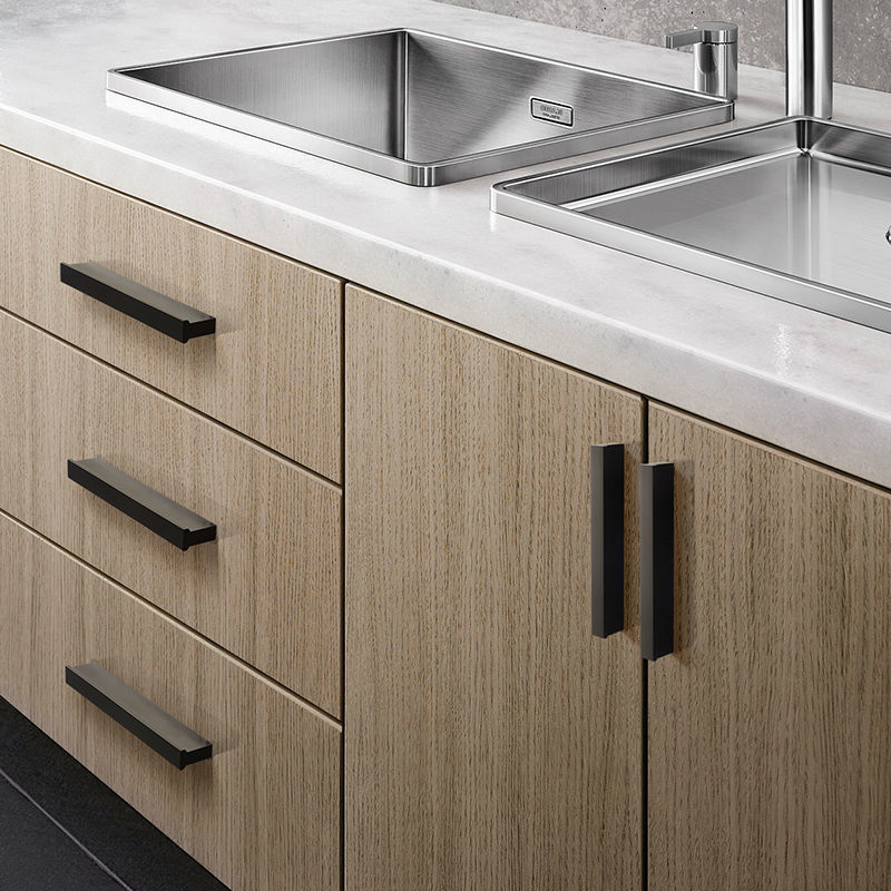 拉手柜门美式简黑色加长橱柜简约柜子抽屉t型衣柜门把手t形独立站