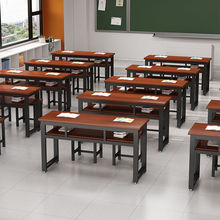 2024新款课桌椅补习班书桌学生学习桌培训班学校辅导班学习桌