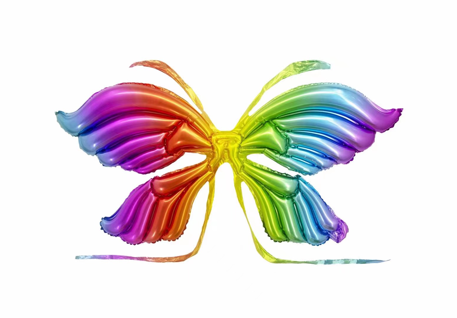 Butterfly Wings Balloon Wholesale Butterfly Aluminum Balloon Birthday Arrangement Children's Holiday Decoration Push Wholesale