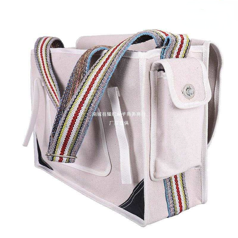 电工包加厚帆布大号小号多功能五金工具包耐磨维修包白色加大