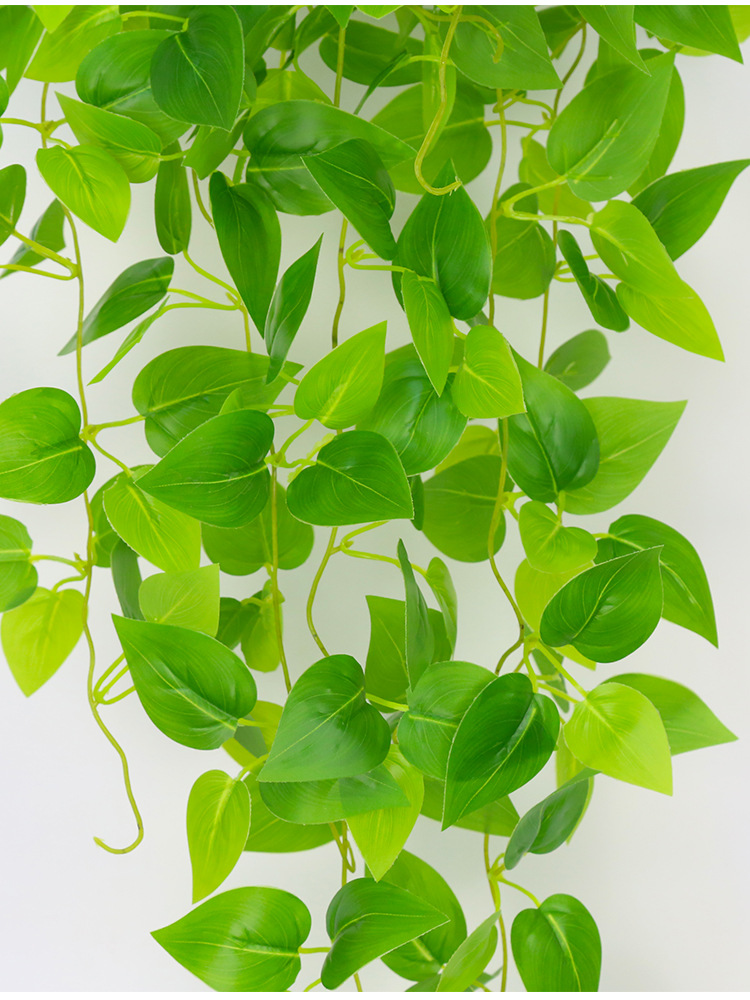 假花垂吊仿真绿植物盆栽藤蔓装饰塑料假绿萝绿叶藤条空调客厅室内