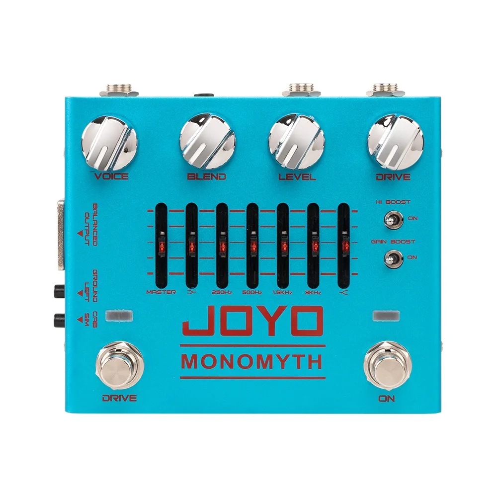 joyo卓乐r-26电贝斯bass双通道前级均衡di箱模双钉单块效果器过载