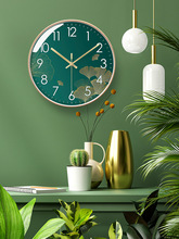 6031挂钟客厅钟表简约北欧时尚家用时钟挂表静音扫秒石英钟