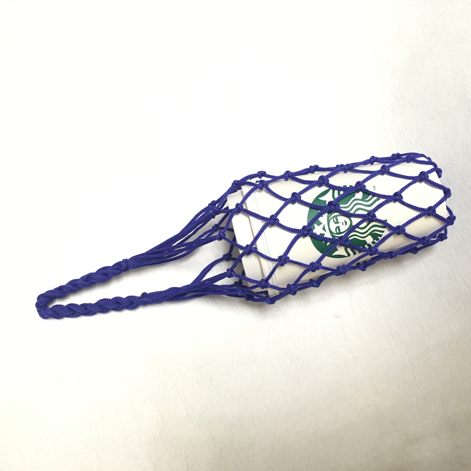 可爱水瓶网袋 纯手工编织镂空网兜 手提袋水杯套情侣水壶套