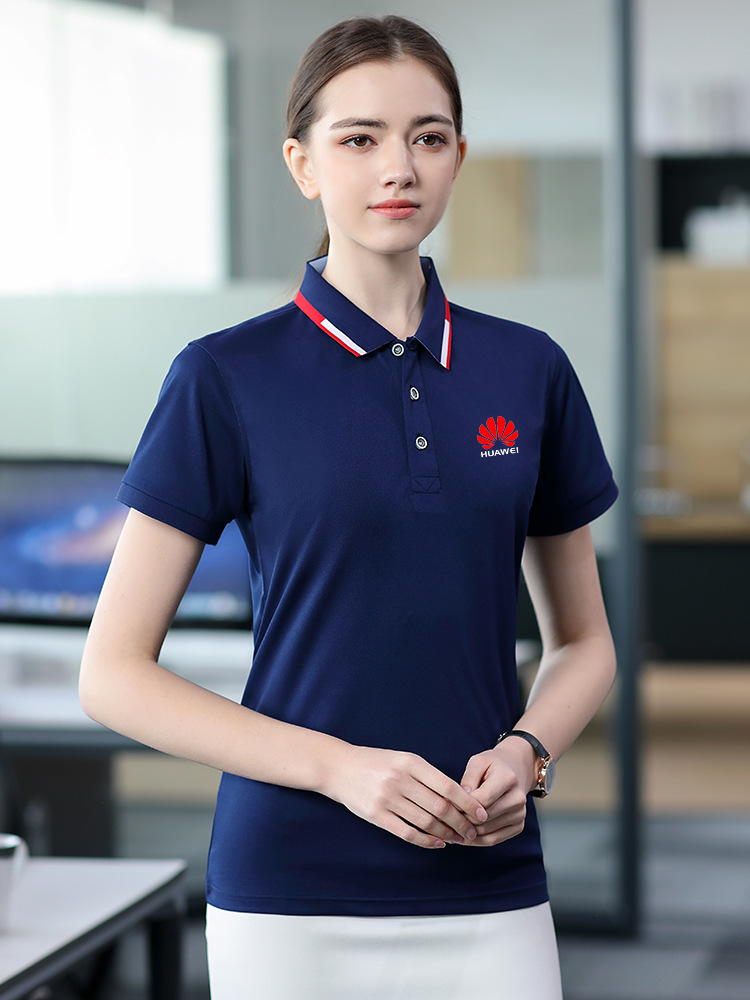 工作服印图polo衫印制纯棉短袖印字logot恤夏季团队刺绣工装衣服