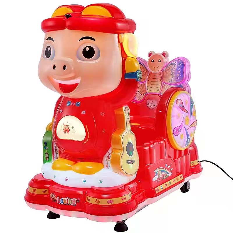 萌趣表情包摇摇车波波乐猪猪侠摇摆车小汽车摇摆车阿狸共享投放摇