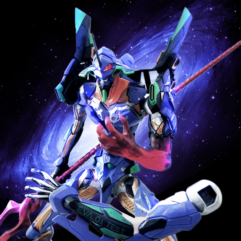 新世纪福音战士眼睛发光60cm 新世纪福音战士eva初号机优质gk手办
