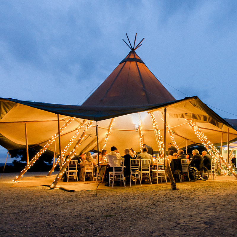 tipi印第安帐篷大型金字塔草帽 户外活动接待 露营餐厅酒吧天幕