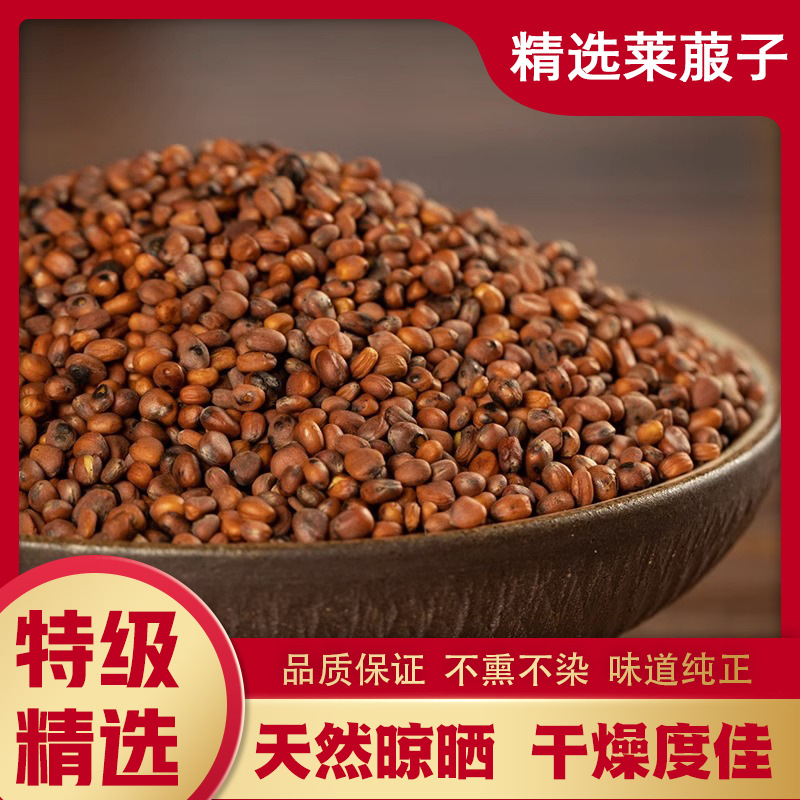莱菔子中药材500克炒莱菔子新货莱菔子茶炒熟萝卜籽 可磨莱菔子粉