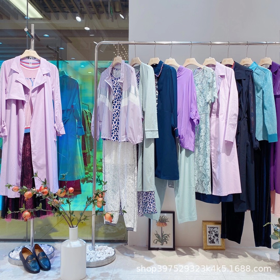 维沙曼 中高端品牌折扣女装连衣裙 专柜撤柜尾货货源实体直播供应