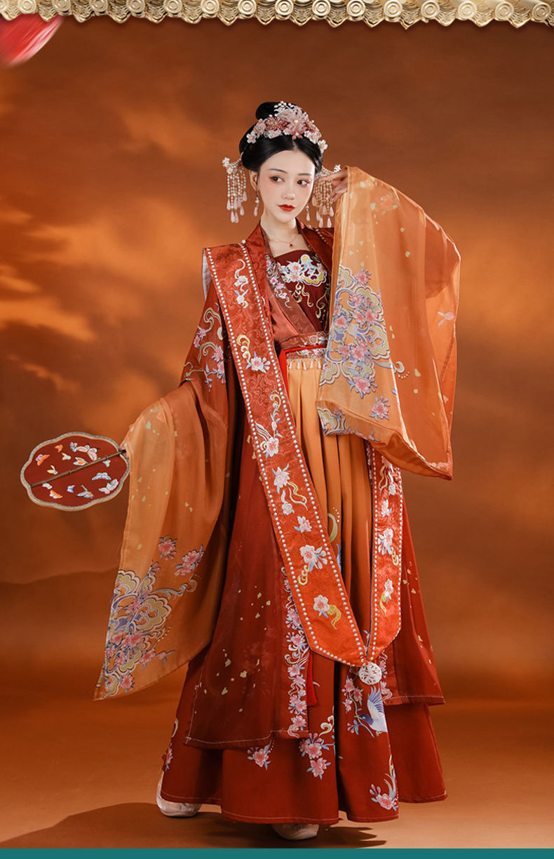 清平乐宋制霞帔汉服女正品原创对襟长衫齐腰襦裙中国风夏一件代发