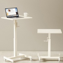 站立式办公桌可升降移动工作台电脑桌台式笔记本翻转桌面家用折叠