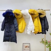 23冬季高端羽绒服抗寒连帽大毛领女装品牌折扣专柜撤柜杂款衣服