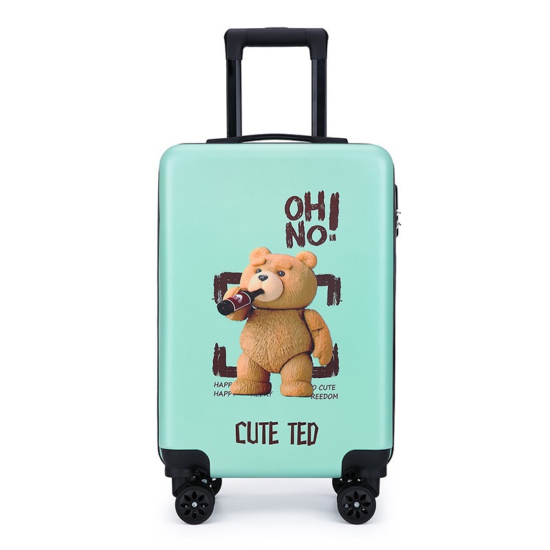 New Children's Luggage 20-Inch Adult Trolley Case Wholesale Large Capacity Universal Wheel Suitcase Printable Logo