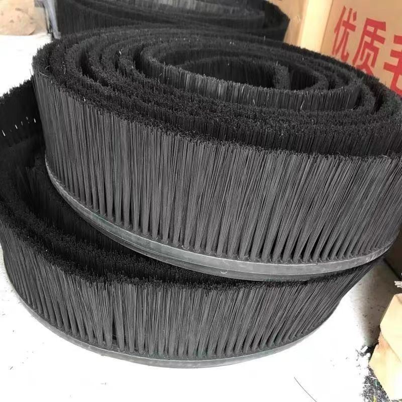 橡胶h型条刷工业毛刷条 门密封汽车轮胎防飞溅条刷尼龙丝挡尘毛刷