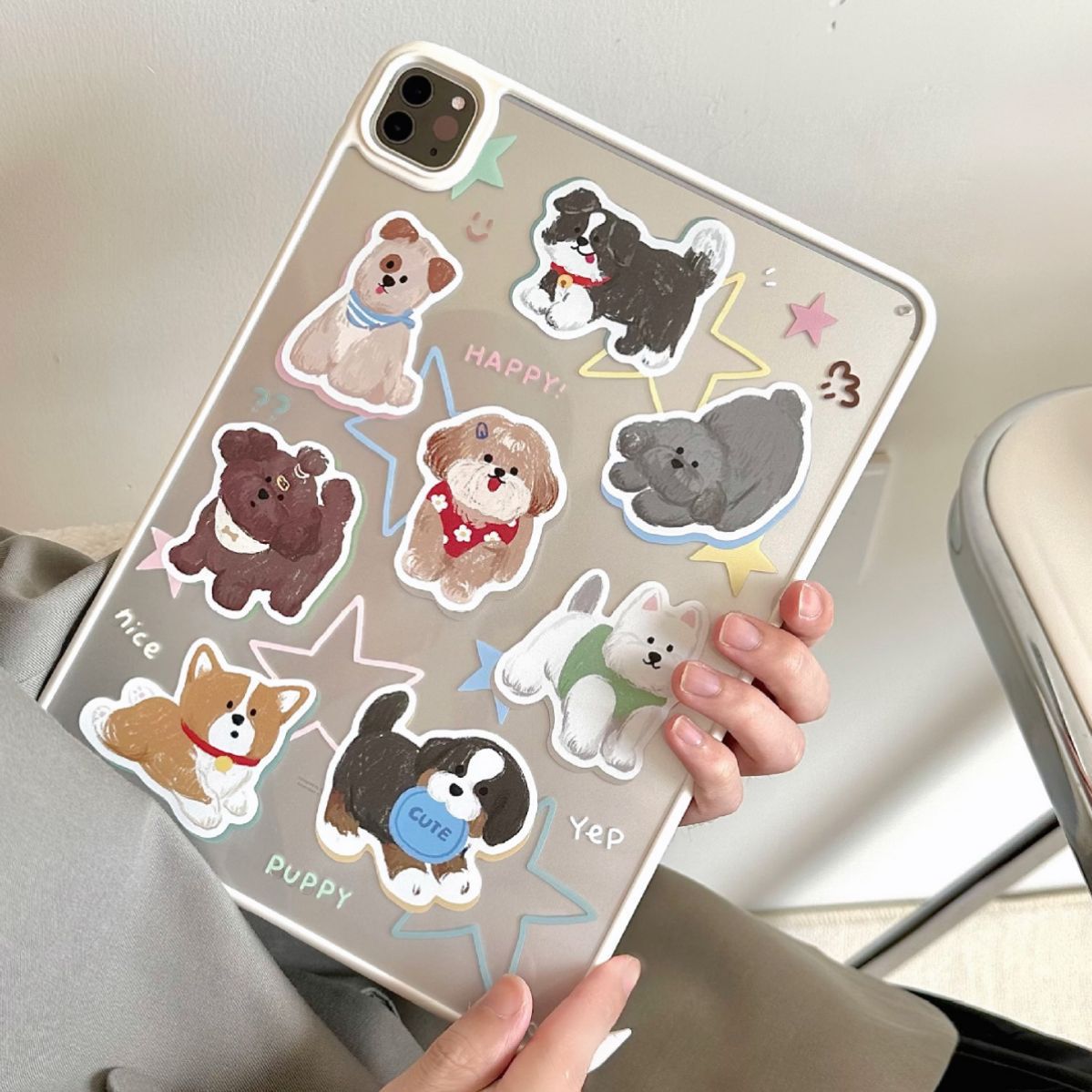 ipad保护套卡通可爱小狗11英寸2022女适用ipad简约air 5/4平板壳